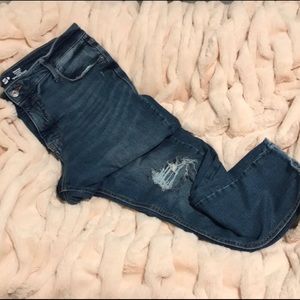Old Navy skinny distressed jeans